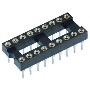 18-Pin DIL Socket Turned Pin