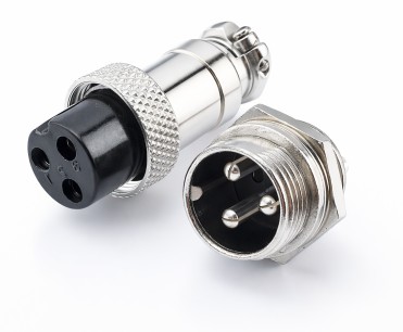 GX16 3-Pole Plug & Socket Set (image for) GX16 3-Pole Plug & Socket Set