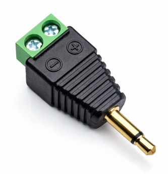 3.5mm Mono Jack Plug to Screw Terminal Adaptor (image for) 3.5mm Mono Jack Plug to Screw Terminal Adaptor