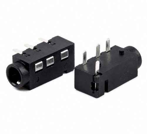 3.5mm 4-Pole PCB Jack Socket (image for) 3.5mm 4-Pole PCB Jack Socket