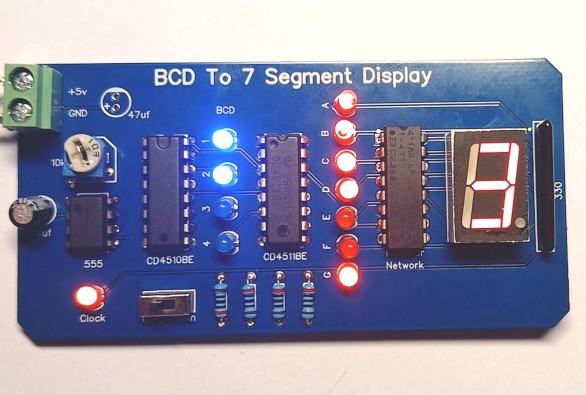 BCD to 7-Segment Project Kit