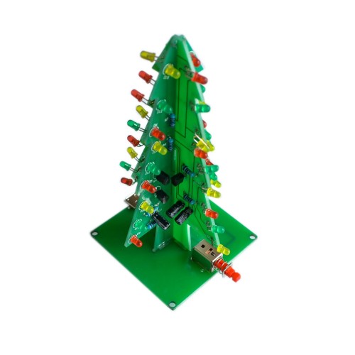 Flashing LED Xmas Tree Kit