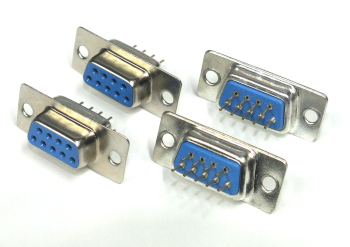 4 x 9-Pin D-Sub Sockets PCB Mount